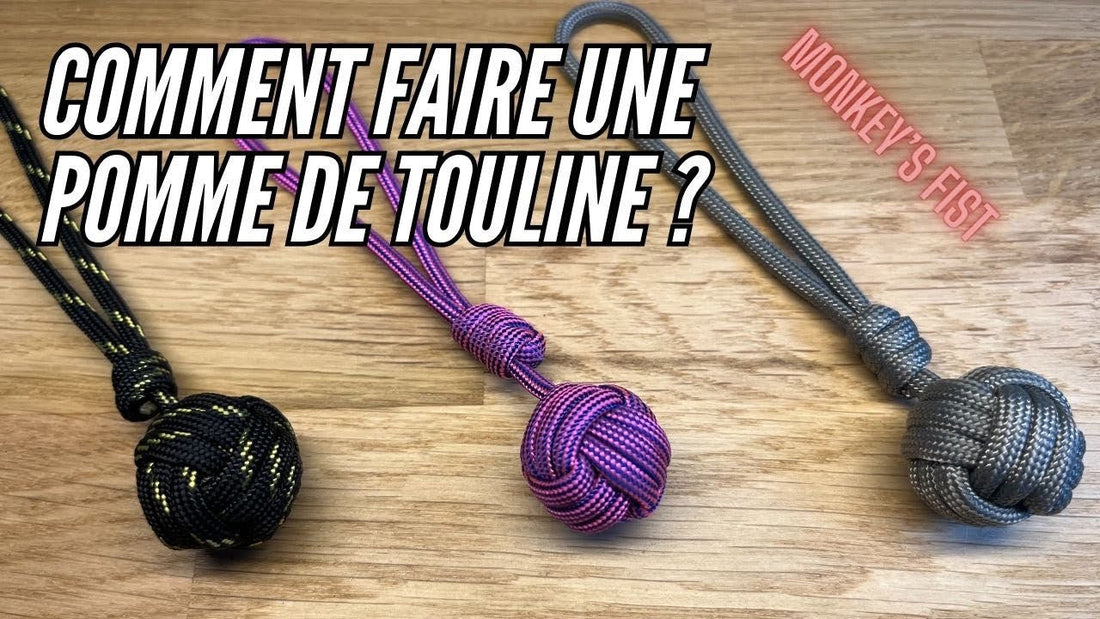 Tuto : Faire une pomme de touline en paracorde – porte-clés marin facile