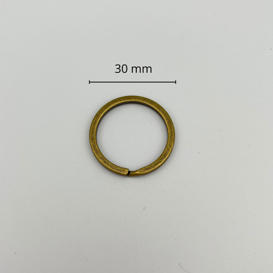 Anneau de porte-clefs 30 mm couleur antique