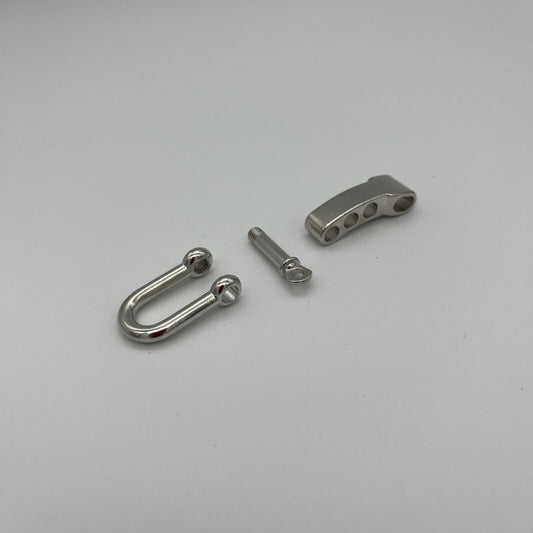 Manille U réglable chrome