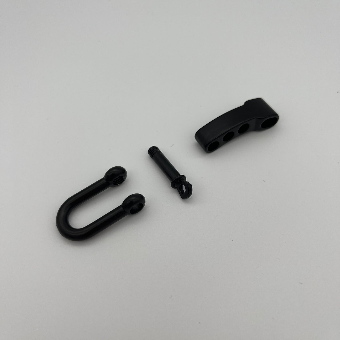 Manille en U réglable métal noir