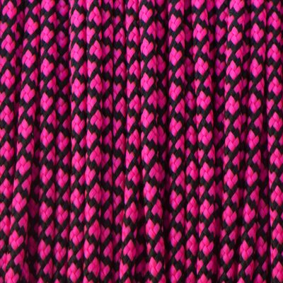 Paracorde 550 type 3 - Neon pink diamonds & black