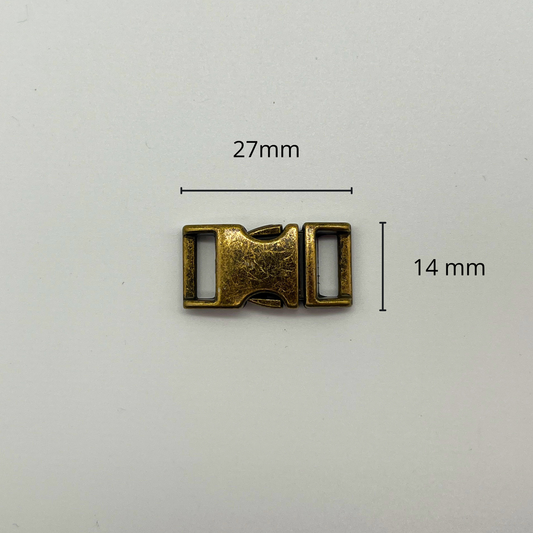 Boucle rapide métal couleur « antique » taille 15 mm (nouvelle collection)