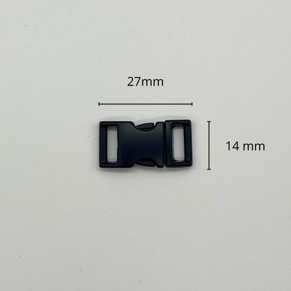 Boucle rapide métal couleur « noir » taille 15 mm (nouvelle collection)