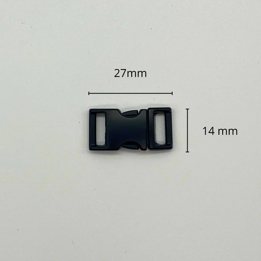 Boucle rapide métal couleur « noir » taille 15 mm (nouvelle collection)
