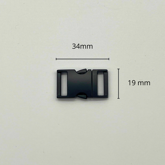 Boucle rapide métal couleur « noir » taille 20 mm (nouvelle collection)